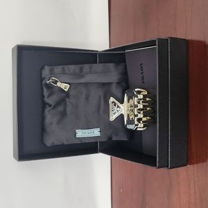 Prada metal hair clip